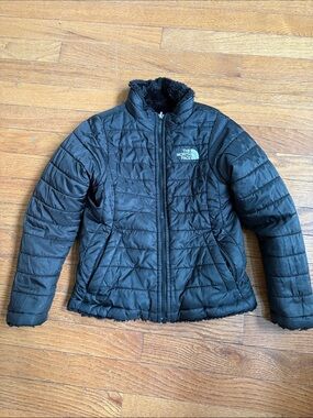 Kids North Face Black Insulated Zip-Up Jacket